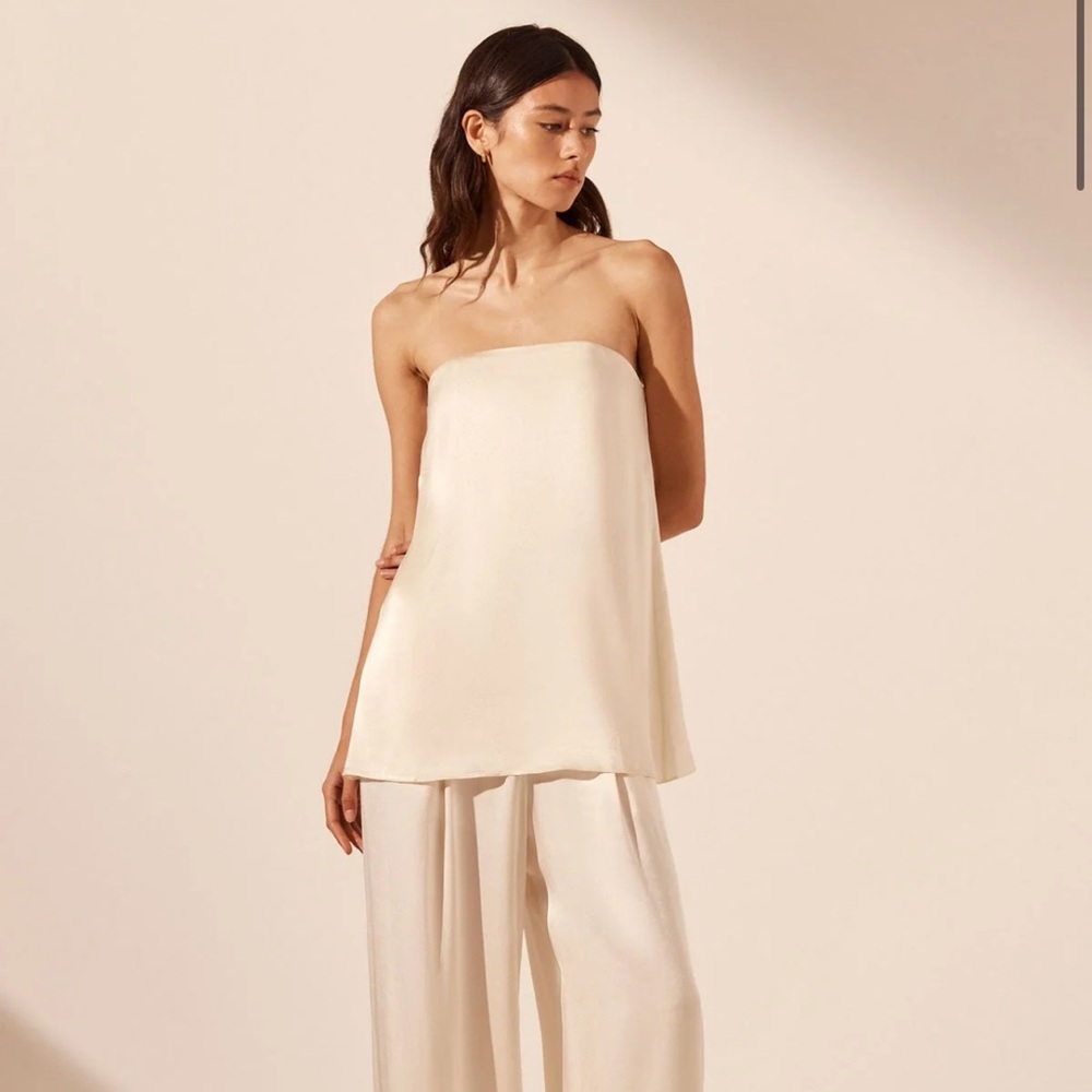 Shona Joy La Lune Strapless Column Top
